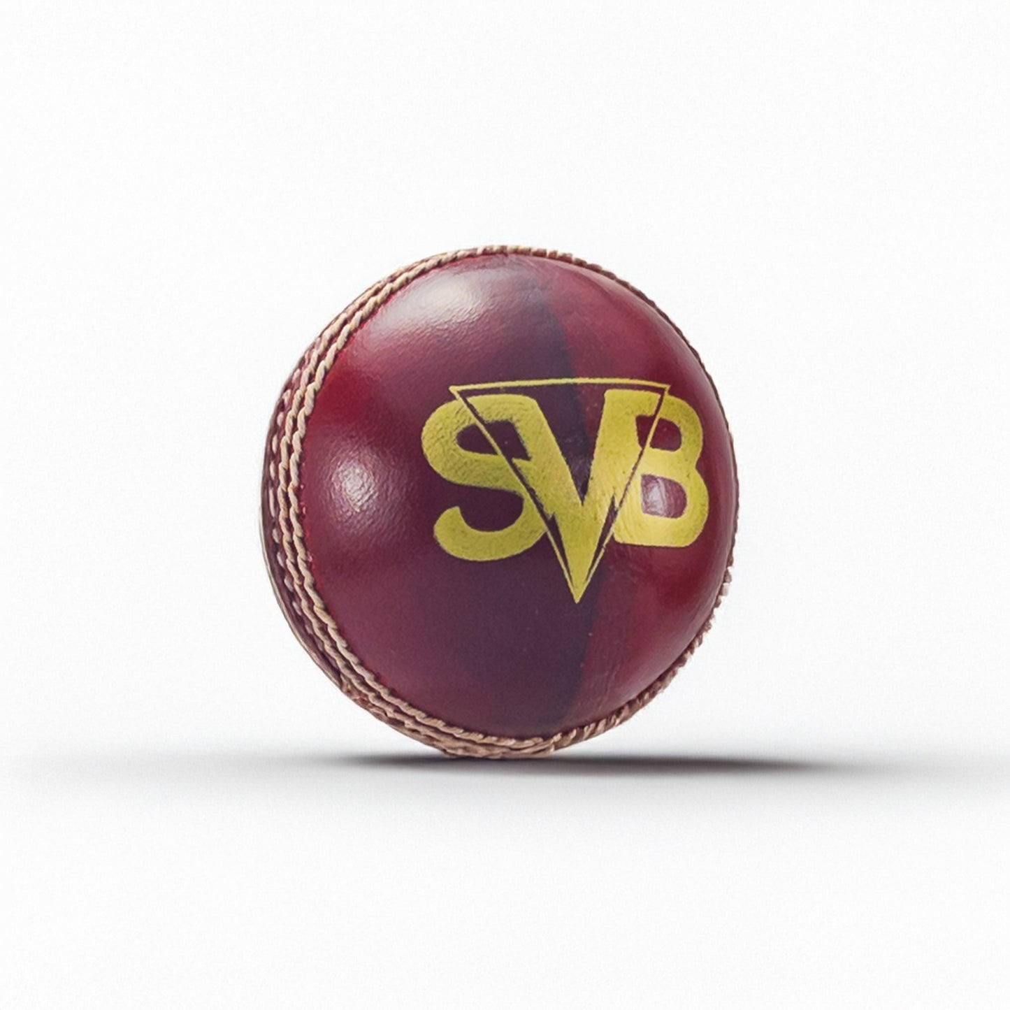Hand-stitched seam SVB Blitz+ leather cricket ball endurance