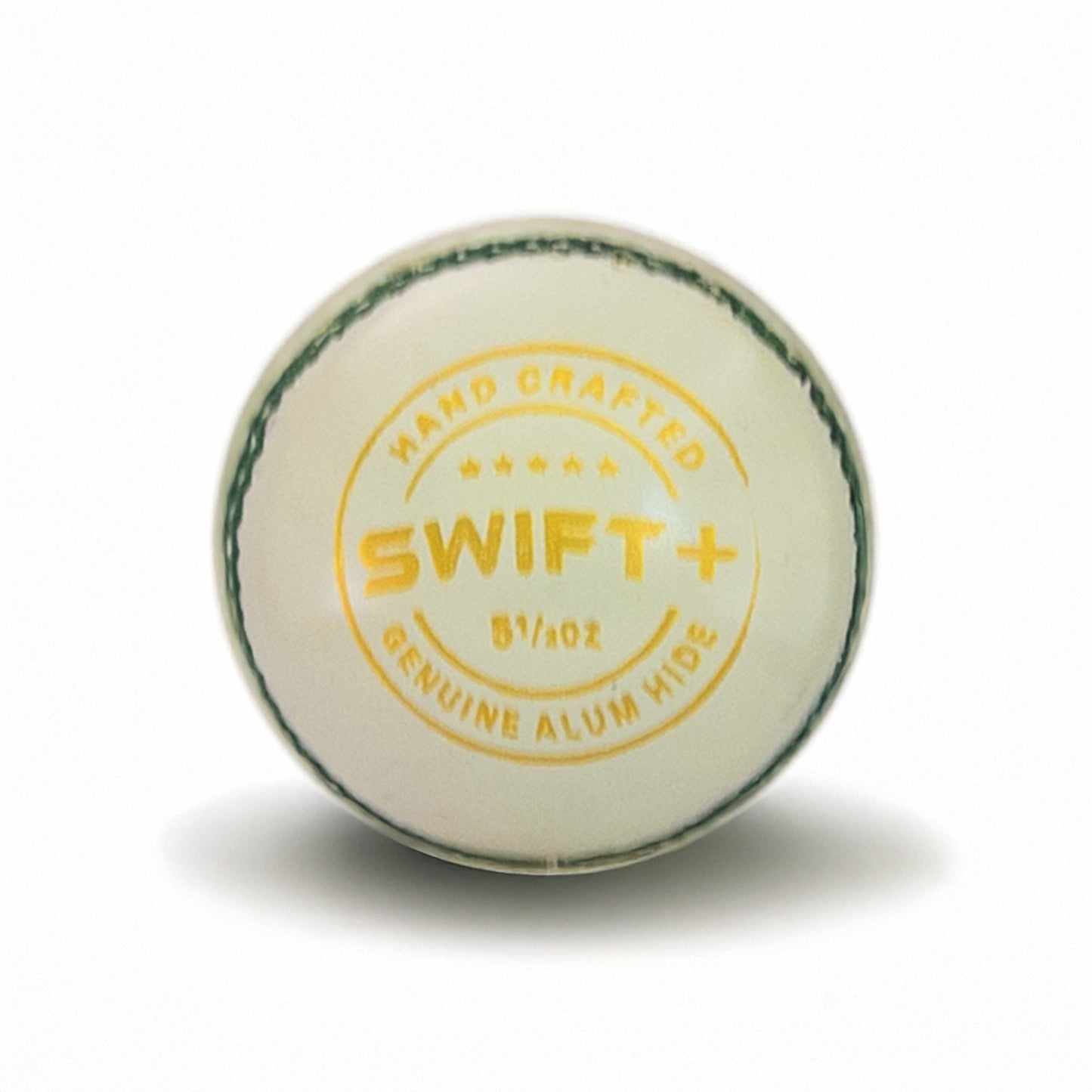 SVB Swift+ white leather cricket ball 2-piece 156g academy nets