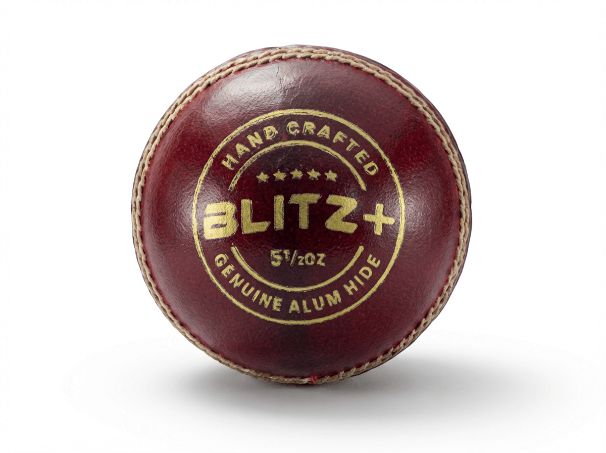 SVB Blitz+ premium red leather cricket ball alum hide match quality