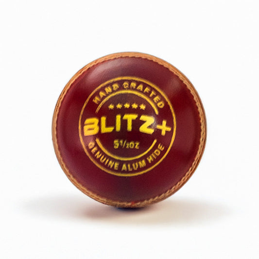 SVB Blitz+ red leather cricket ball 156g durable practice and club play