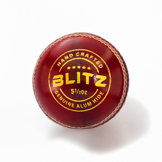 SVB Blitz red leather cricket ball 156g for club and school cricket