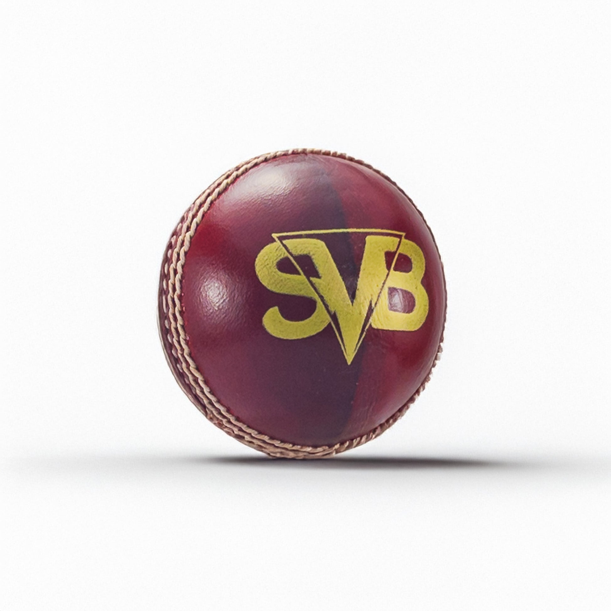 Hand-stitched seam SVB Blitz+ leather cricket ball endurance