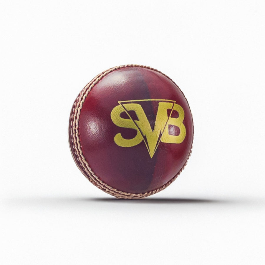 Hand-stitched seam SVB Blitz+ leather cricket ball endurance